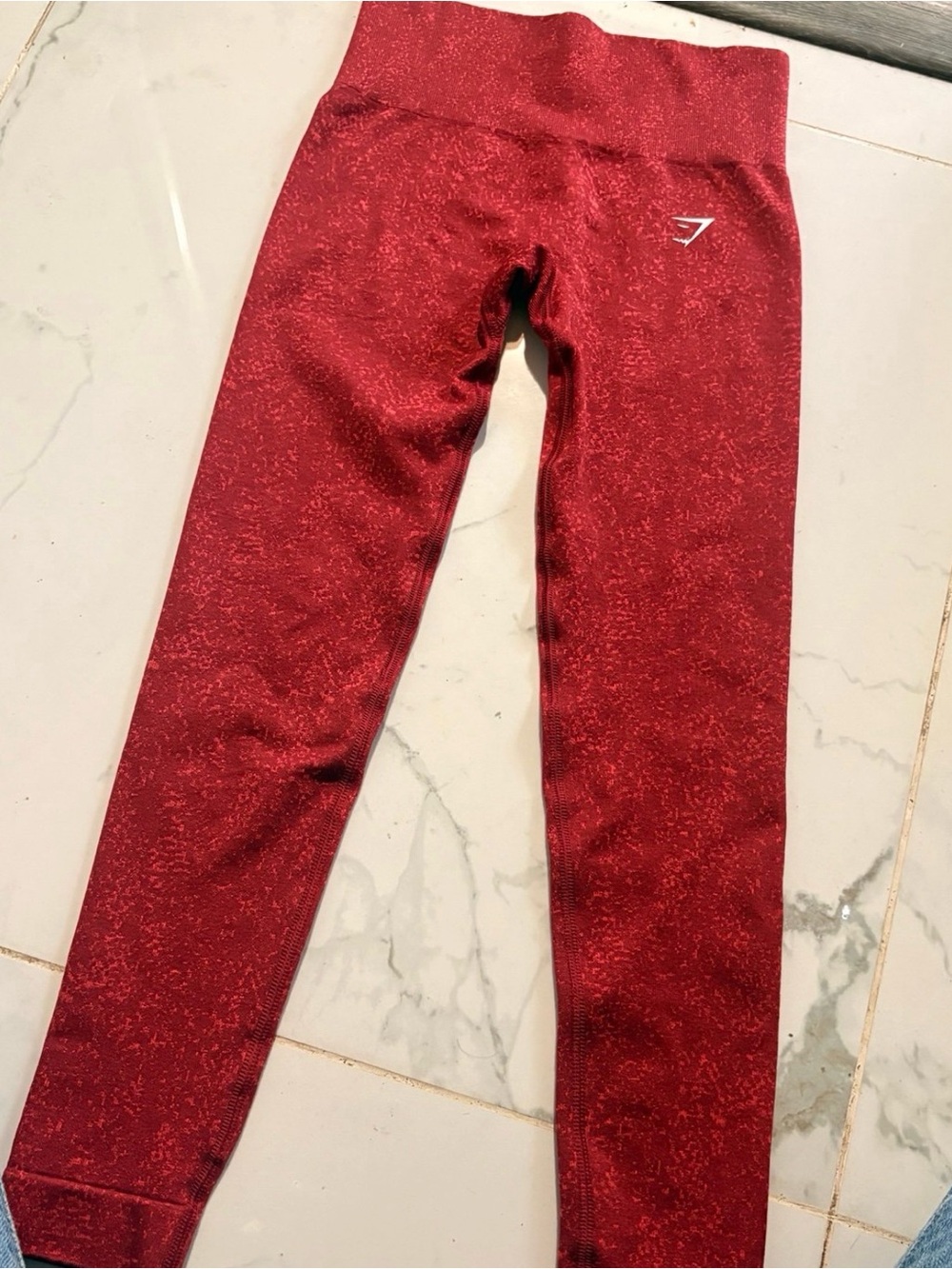 Gymshark Kids Burgundy-Red High Waist Leggings